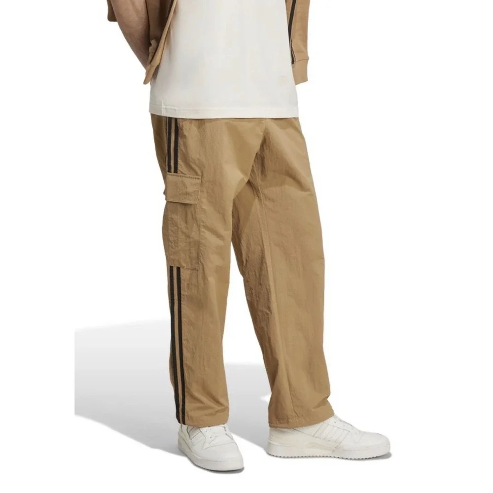 NEW Mens ADIDAS ORIGINALS CARGO Trefoil Track PANTS Small JY1392 Cardboard Brown